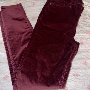 Old Navy Rockstar Super Skinny Velveteen Pants Size 4